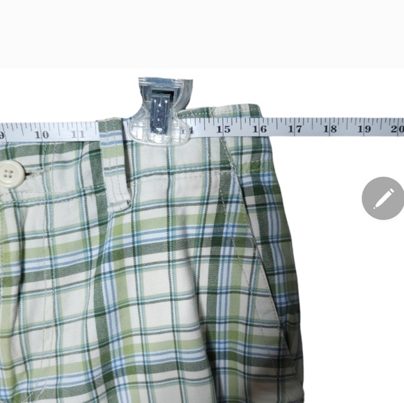 Aeropostale Green Plaid Men's Shorts Old Navy Slubbed Cotton Green Polo Shirt L - Picture 16 of 16